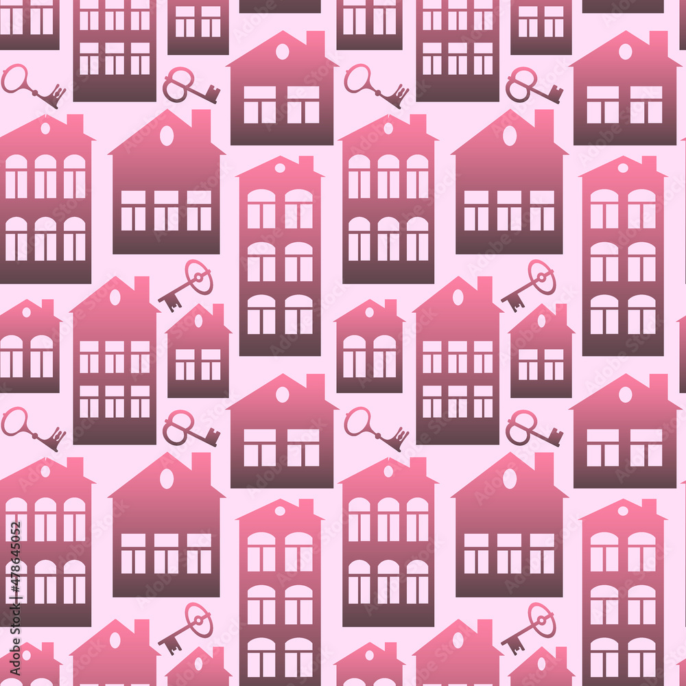 real estate (rent or sale) - houses and keys. Design element. architecture, minimalism real estate (rent or sale) - houses and keys. Design element. architecture, minimalism