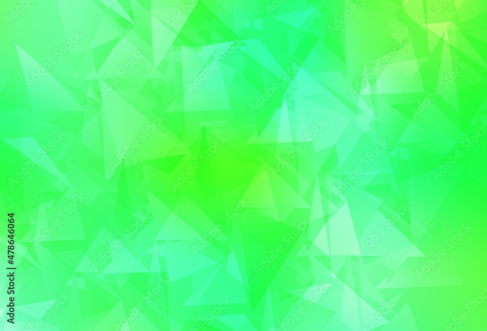 Light Green, Yellow vector polygon abstract backdrop. Light Green, Yellow vector polygon abstract backdrop.