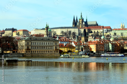 Prague castle and charles bridge