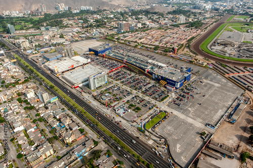 Commercial And Shopping Area Capital City Lima Peru