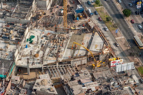 Building Construction Industrial Zone of Capital City Lima Peru