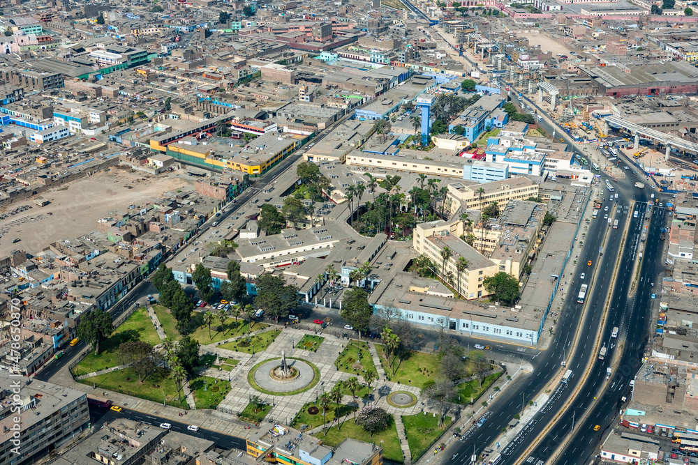 Commercial Areas of Capital City Lima Peru