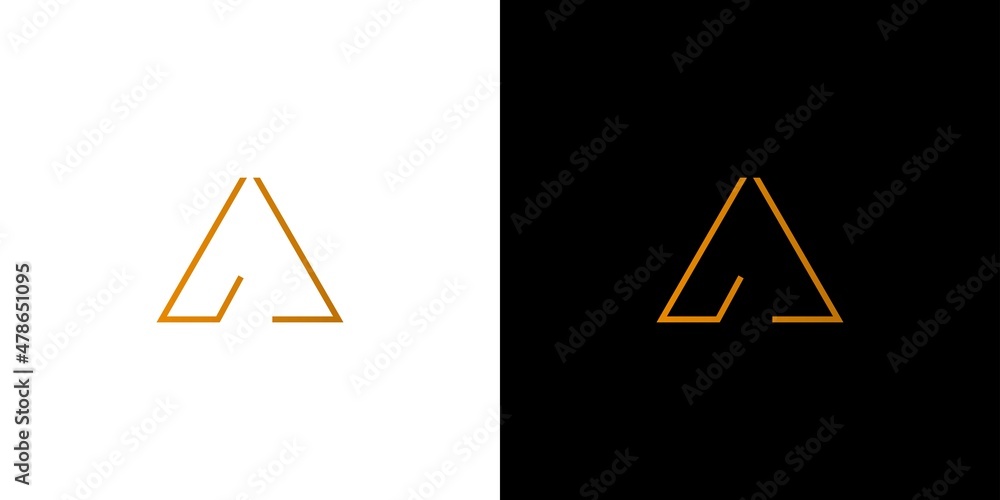 Modern and sophisticated letter A initials logo design Modern and sophisticated letter A initials logo design