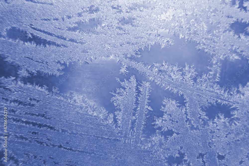 frosty patterns on the window glass closeup. natural textures and backgrounds. ice patterns on frozen frosty patterns on the window glass closeup. natural textures and backgrounds. ice patterns on frozen