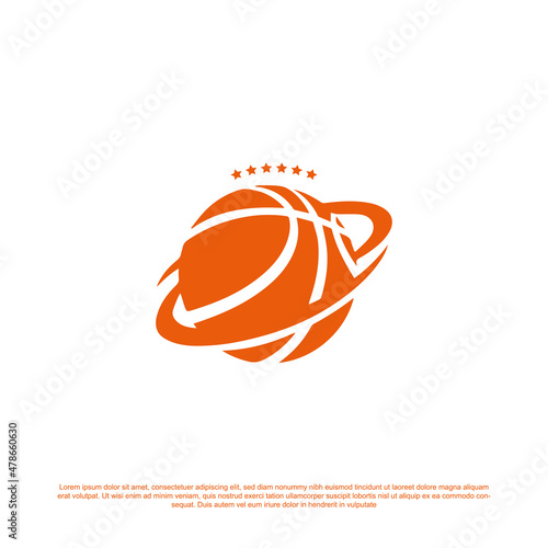 Basketball logo design. Basketball logo for your club or tournament