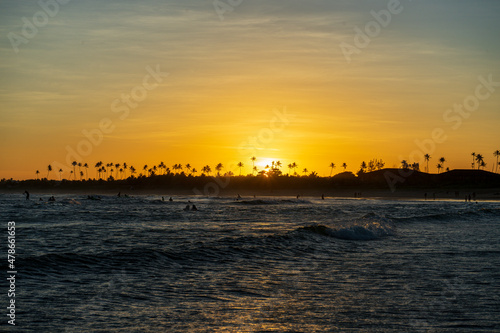 Pôr do Sol na Praia de Itacimirim Bahia