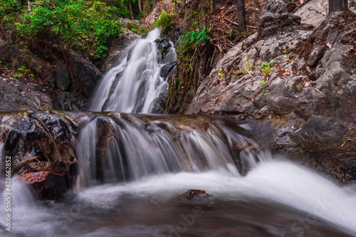 waterfall in the mountains