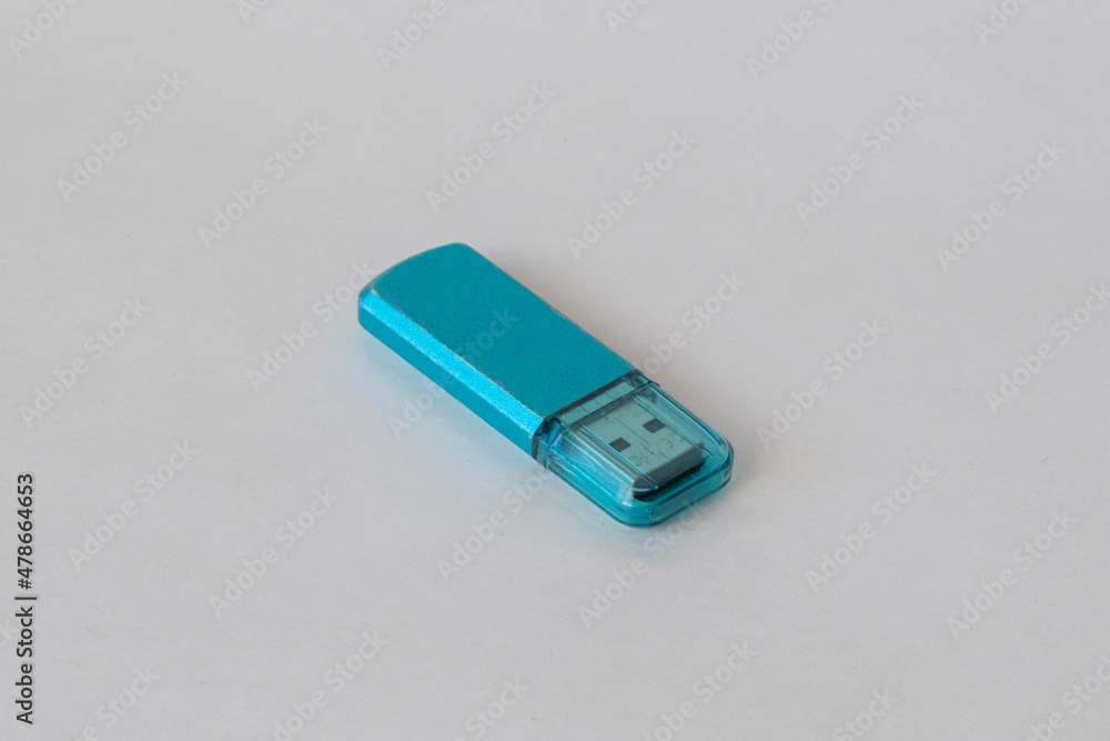 usb drive on gray background usb drive on gray background