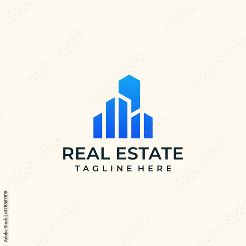 Real estate company logo vector inspiration