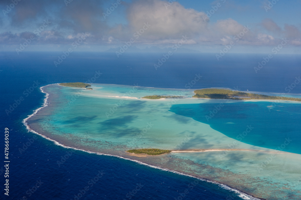 Obraz premium Tetiaroa Atoll Tropical Islands of French Polynesia