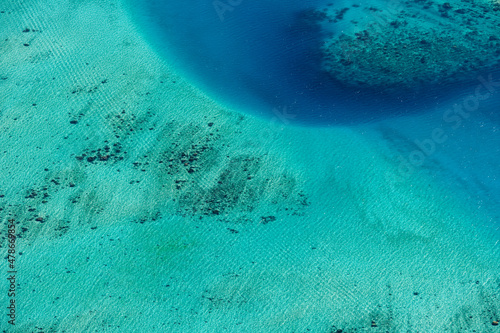 Turquoise Sea off Moorea Island French Polynesia