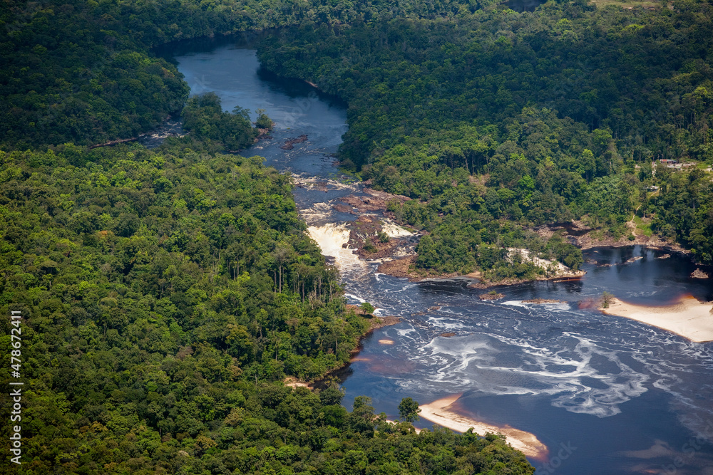 Fototapeta premium Potaro River and Falls Kaieteur National Park Guyana