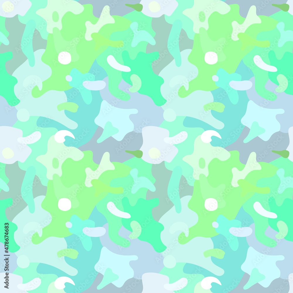 Vector seamless pattern. An ornament with an abstract background. Design print for textile, fabric, wallpaper, background.