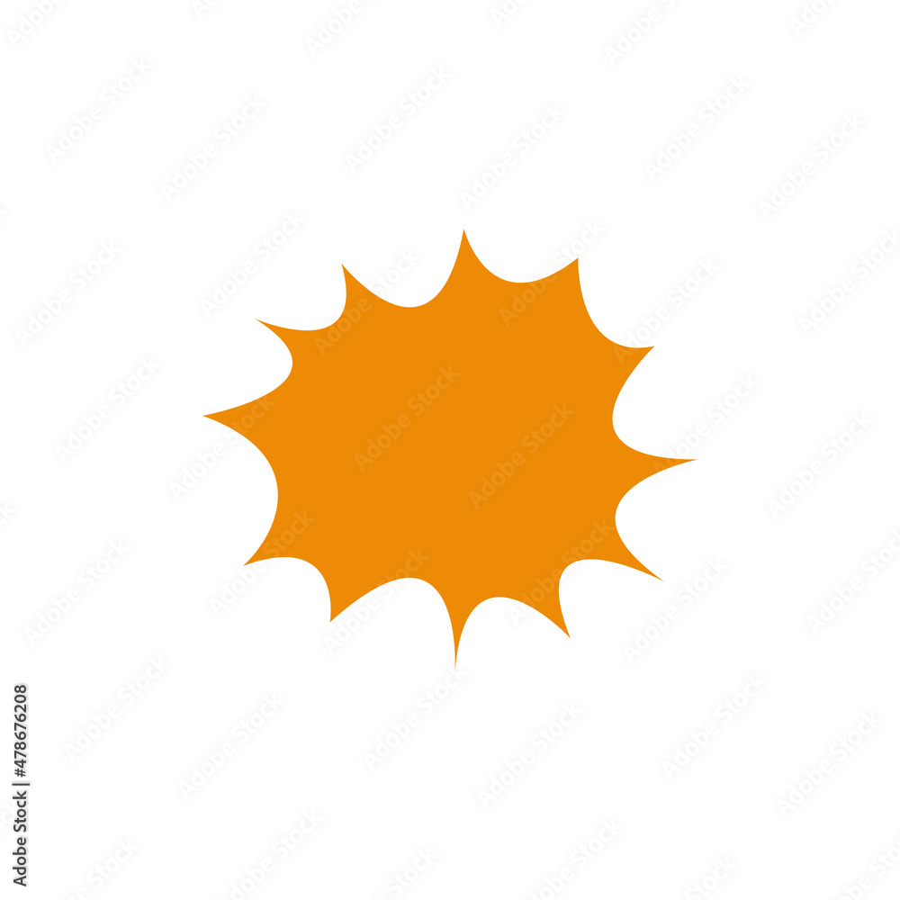 Explosion icon design template vector isolated Explosion icon design template vector isolated