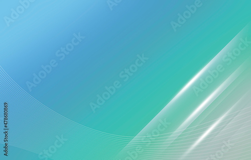 abstract green blue curve wave background