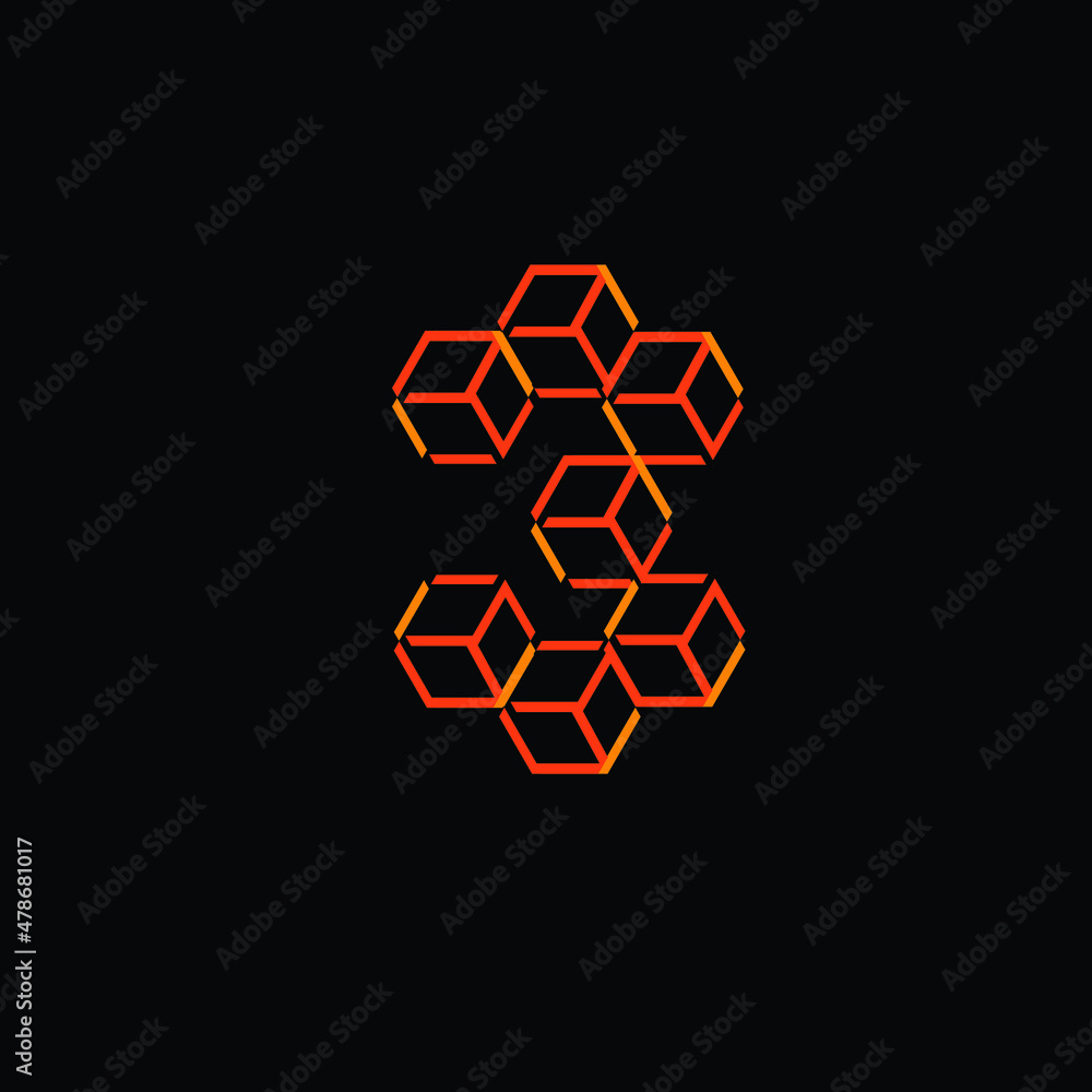 the letter E cube with the arrangement of the cubes the spirit of radiating intelligent energetic logo logos the letter E cube with the arrangement of the cubes the spirit of radiating intelligent energetic logo logos
