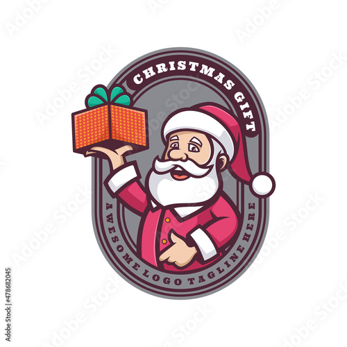 Illustration vector graphic of Christmas Gift  good for logo design