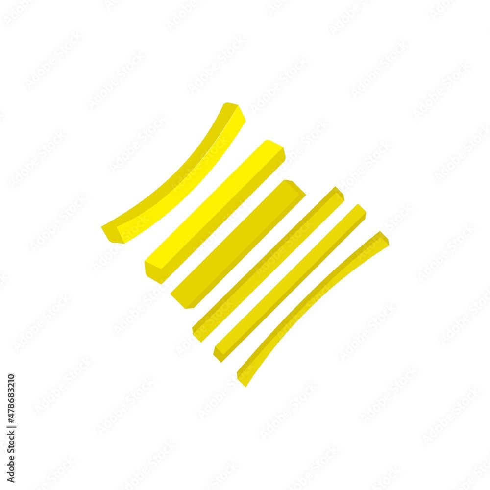 french fries icon design vector templates