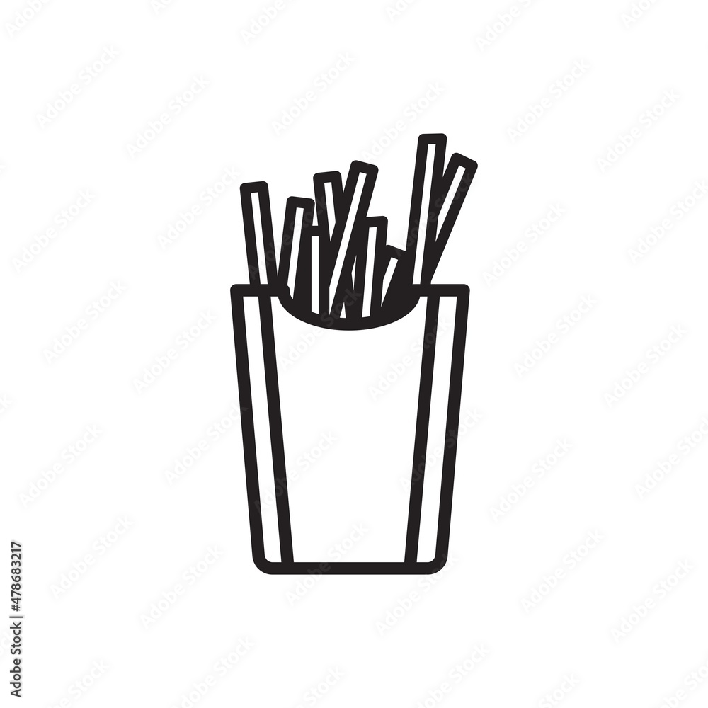 french fries icon design vector templates french fries icon design vector templates