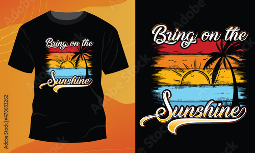 Summer Typography T-Shirts Design Bundle, Family Vacation summer T-shirt Design Graphic,  Summer Sun Watermelon, Shady Beach Summer T-shirt Design Vector, Sunset Beach T-shirt Design Illustration.