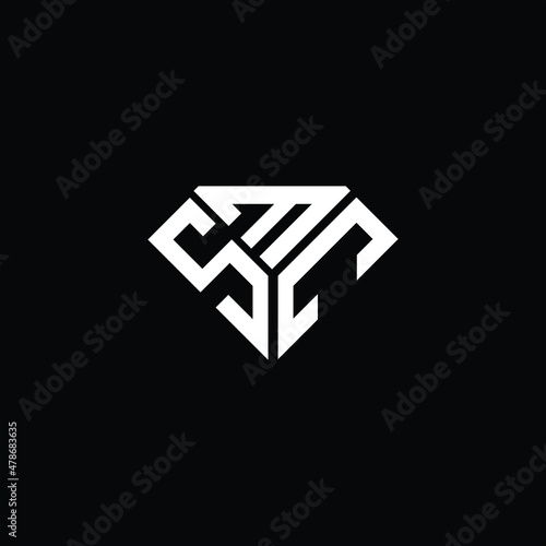 Fotografie SMC letter logo creative design. SMC unique design