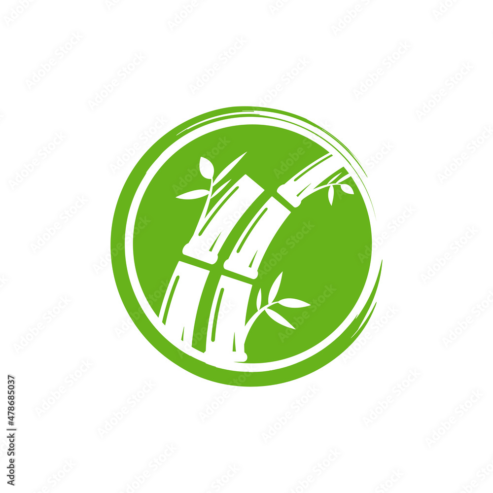 Obraz premium bamboo logo icon design template vector