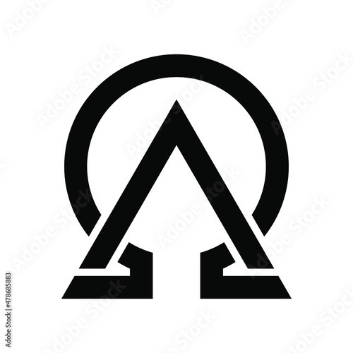 Alpha Omega Logo can be used for company, icon, etc photo