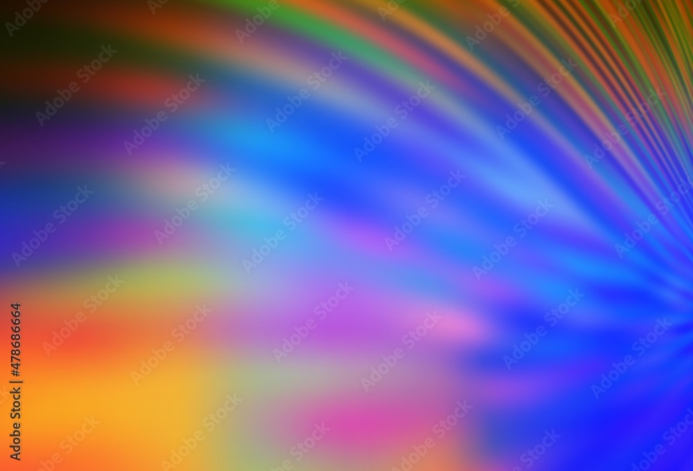 Obraz premium Light Multicolor vector blurred bright template.