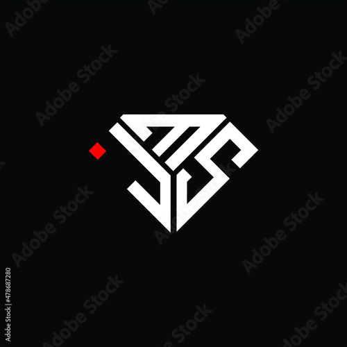 JMS letter logo creative design. JMS unique design