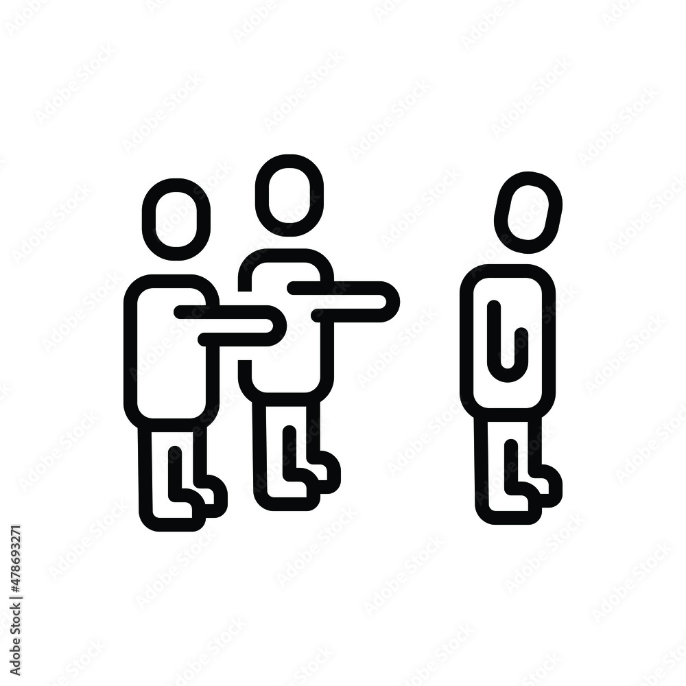 Black line icon for arbitrary Black line icon for arbitrary