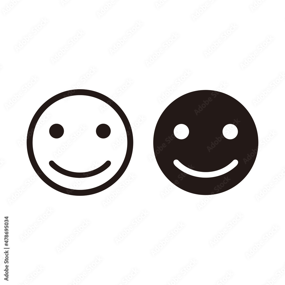 Fototapeta premium Happy face icon vector symbol