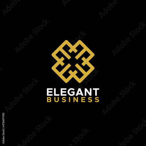 Elegant Luxury Pattern Motif Initials E EE logo design inspiration