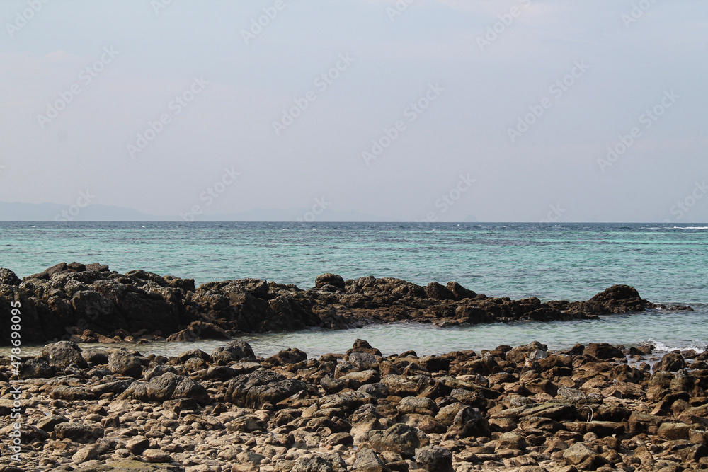Bamboo Island Thailand Rocks and beach Bamboo Island Thailand Rocks and beach
