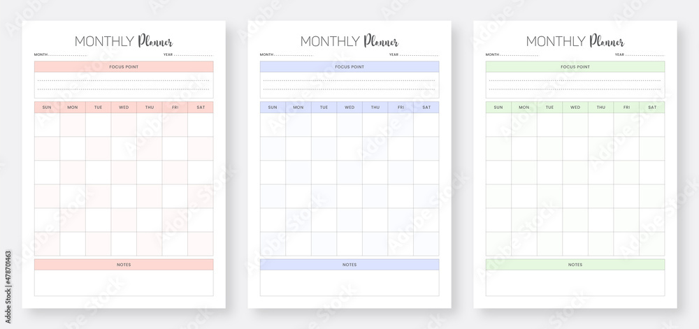 Monthly planner pages design collection set. Minimalist planner pages templates. 3 Set of minimalist planners, Monthly planner bundle set. Printable Planner Set 2022. Monthly planner pages design collection set. Minimalist planner pages templates. 3 Set of minimalist planners, Monthly planner bundle set. Printable Planner Set 2022.