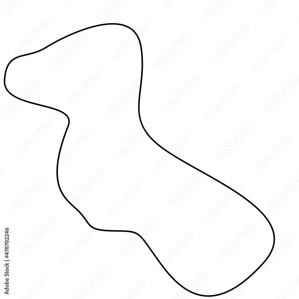 Abstract Organic Outline Blob Abstract Organic Outline Blob