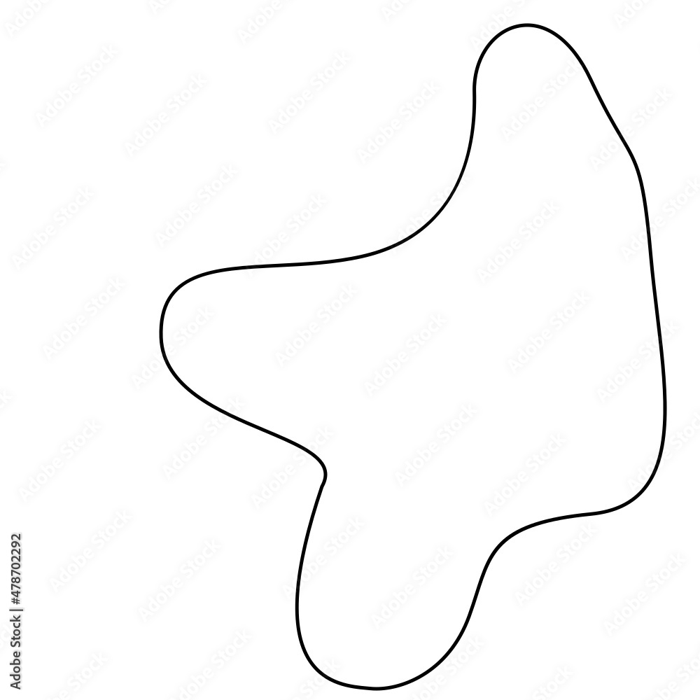 Obraz premium Abstract Organic Outline Blob 