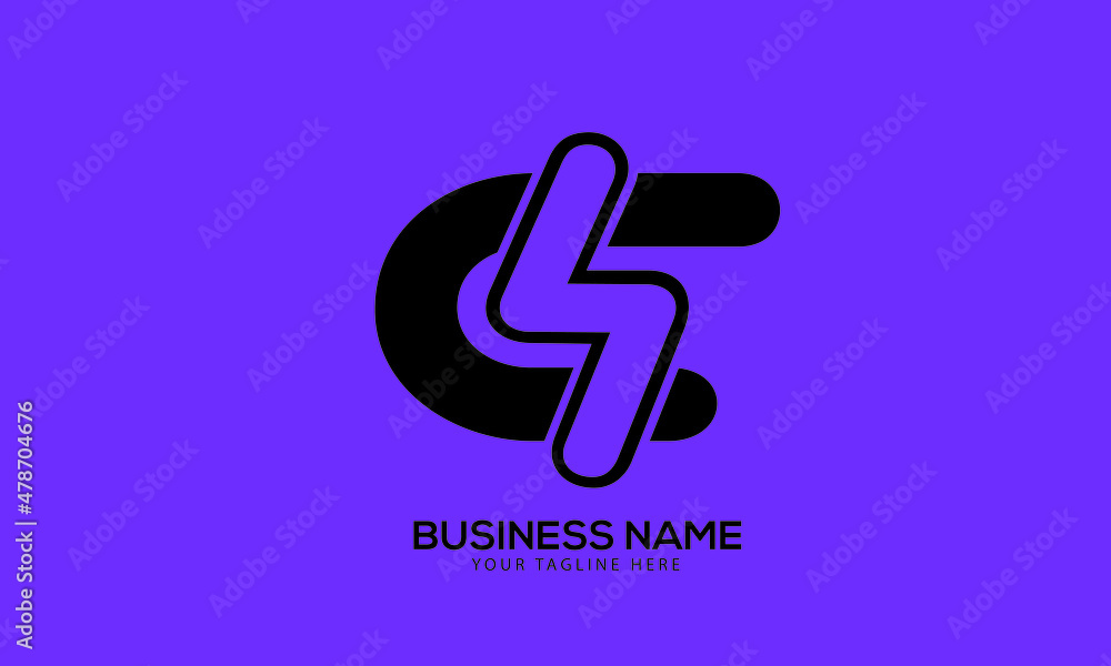 Alphabet CS or SC initial power lighting monogram vector logo template Alphabet CS or SC initial power lighting monogram vector logo template