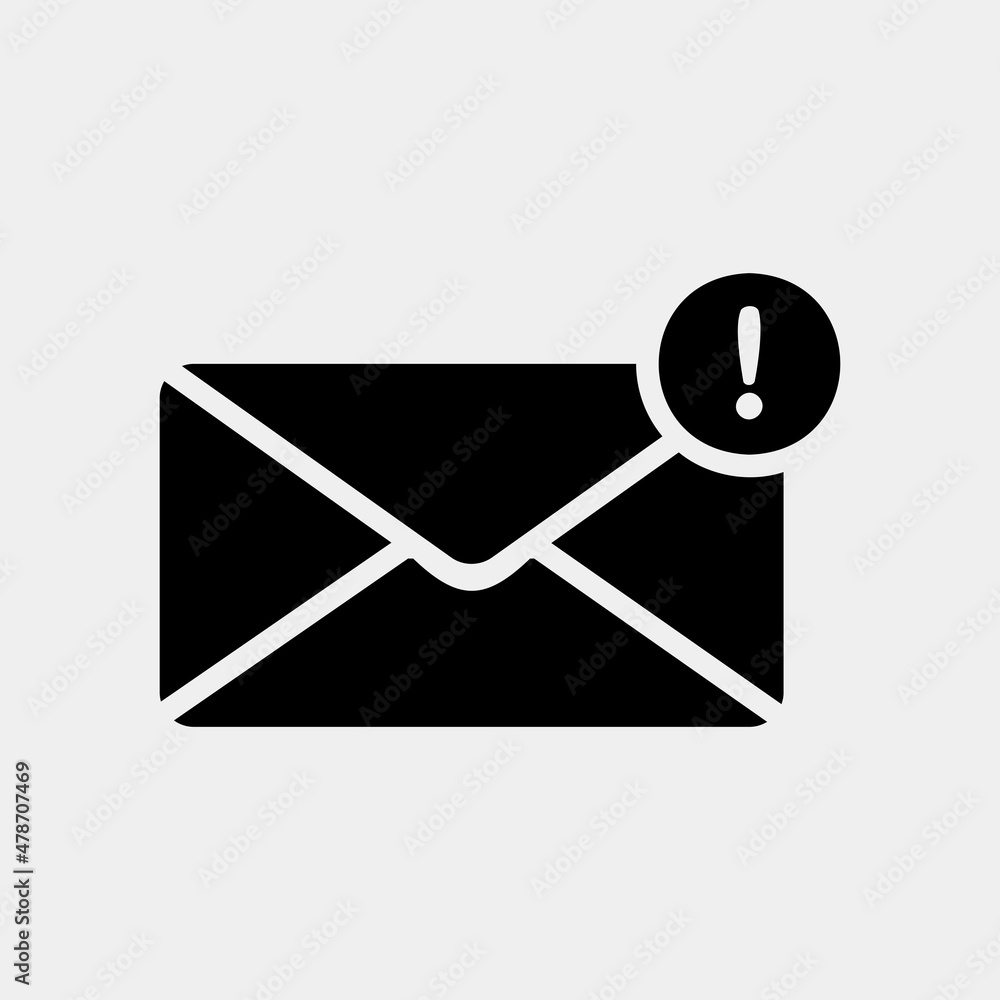 Email icon in solid style about social media, use for website mobile app presentation Email icon in solid style about social media, use for website mobile app presentation