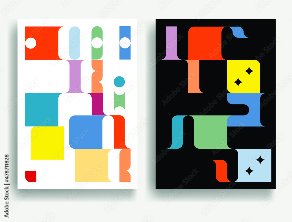 Aesthetic geometric posters .Modern art .Abstract minimal composition . Contemporary vector design Aesthetic geometric posters .Modern art .Abstract minimal composition . Contemporary vector design