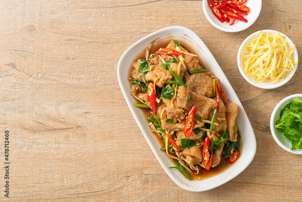Stir Fried Fish with Chinese Celery Stir Fried Fish with Chinese Celery