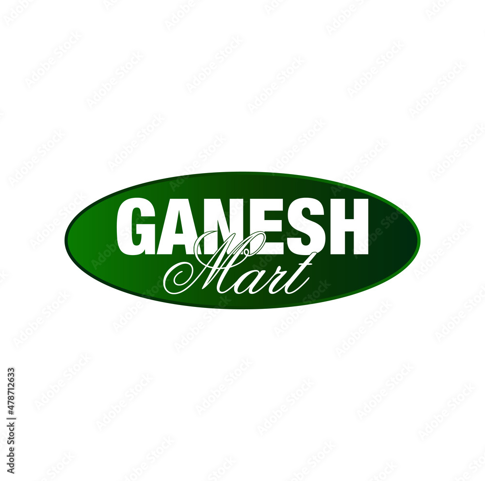Ganesh mart logo. Ganesh mart grocery shop logo. Ganesh mart logo. Ganesh mart grocery shop logo.