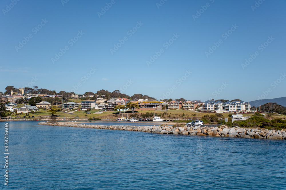 2020-07-09 Narooma, Australia Beautiful modern town village near the ocean inlet bay river. Narooma, NSW, Australia
