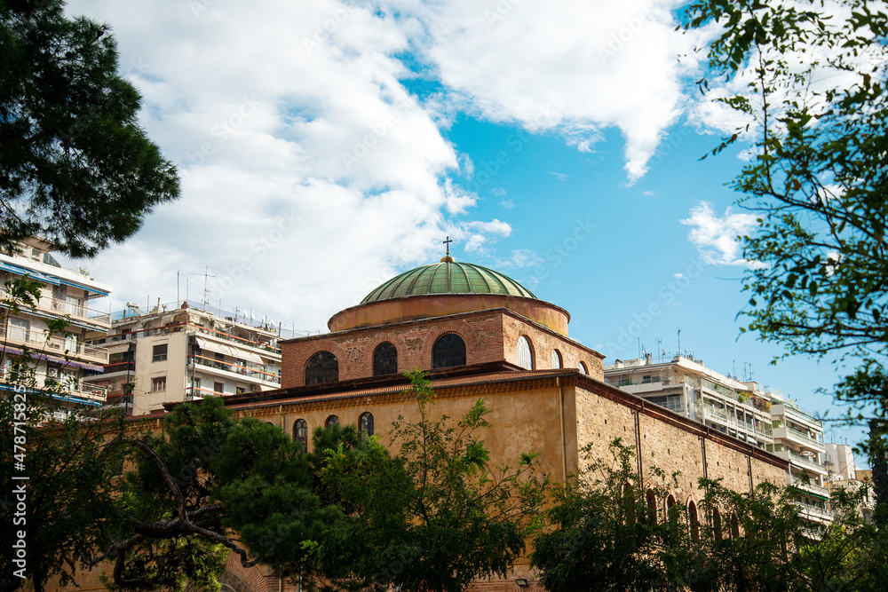 custom made wallpaper toronto digitalStreet view of Thessaloniki city, Greece