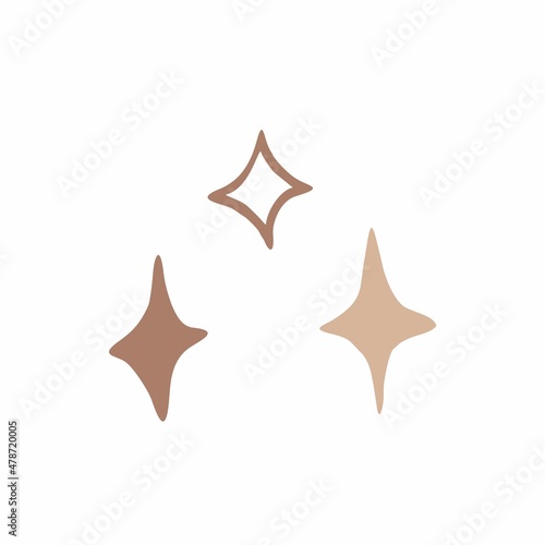 Simple vector illustration of stars