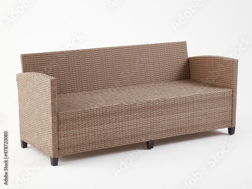 Outdoor furniture isolated on white background.