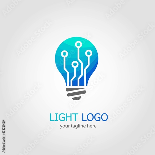 Light logo design vector. Suitable for your business logo © Yogi