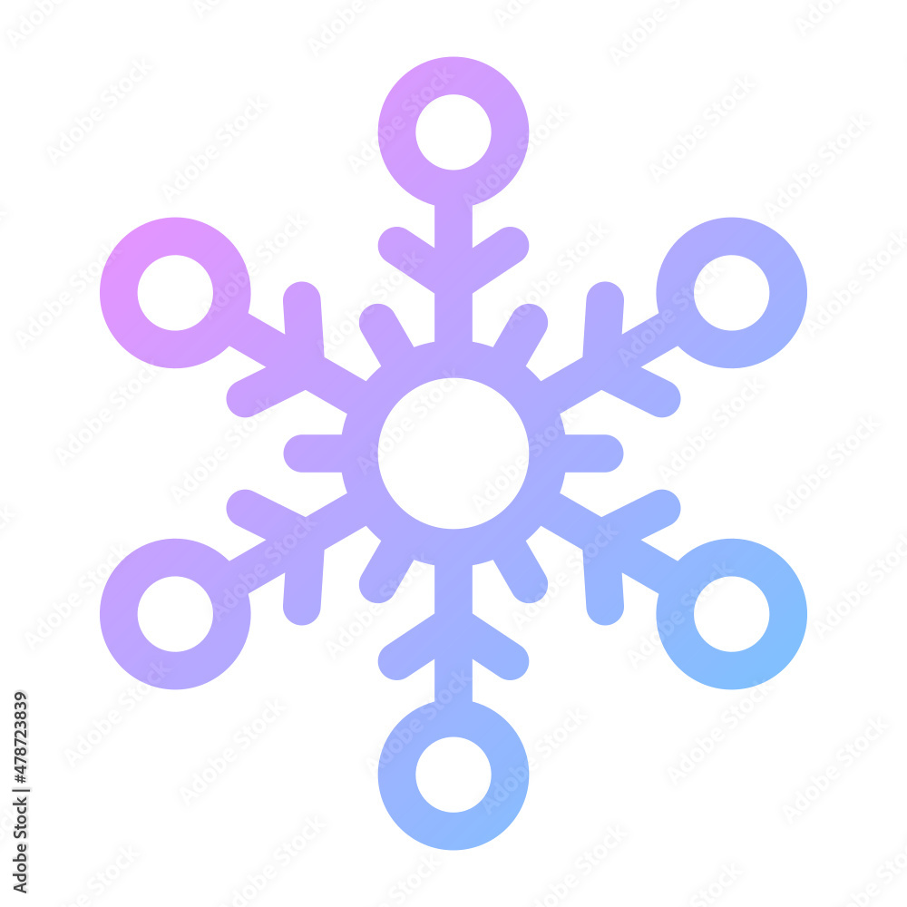 snowflake gradient icon snowflake gradient icon