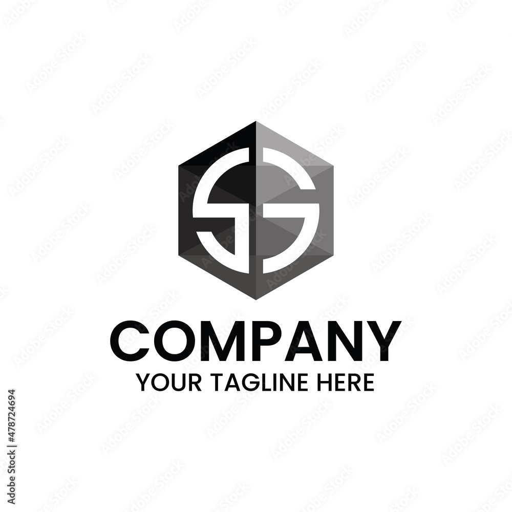 Vector Letter S or SG Logo Template with Hexagon, Perfect to use for any business and industry. Vector Letter S or SG Logo Template with Hexagon, Perfect to use for any business and industry.