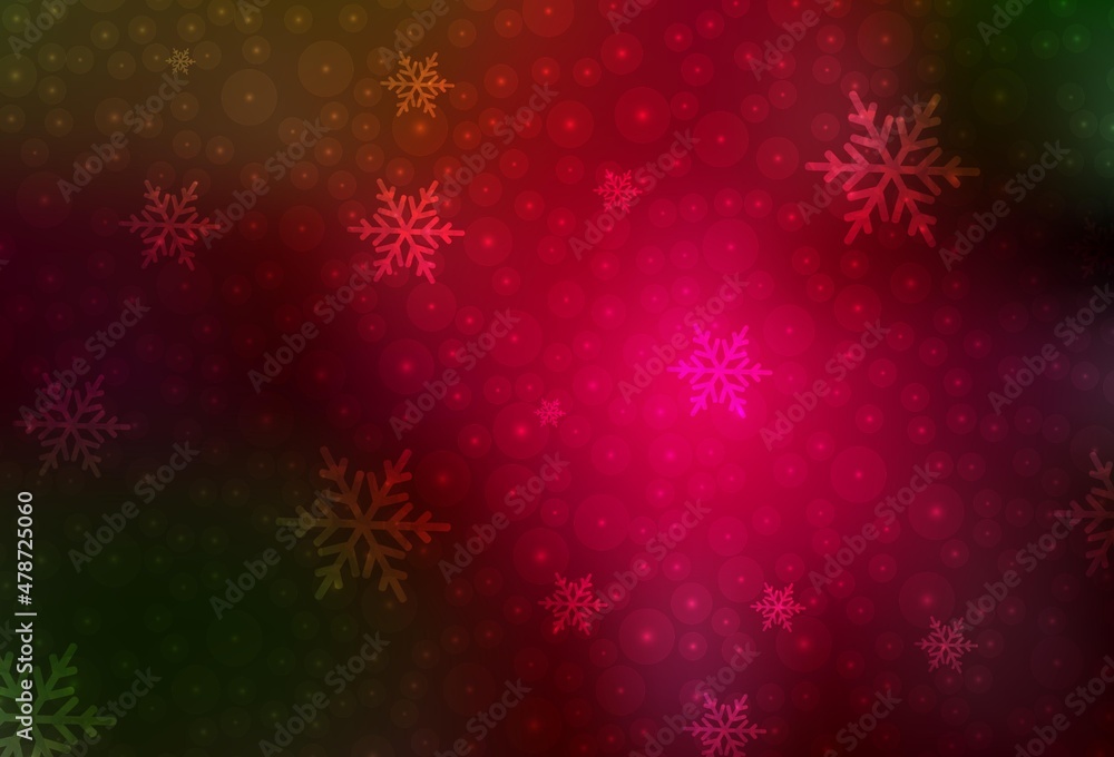 Dark Green, Red vector layout in New Year style. Dark Green, Red vector layout in New Year style.