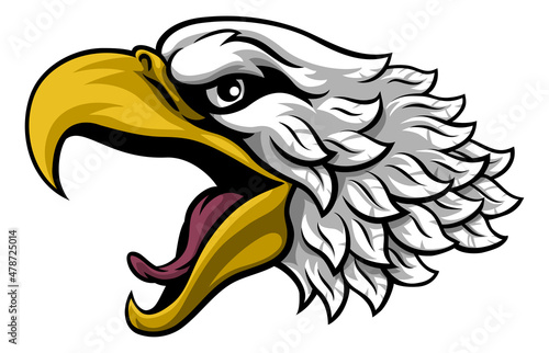 Bald Eagle or Hawk Mascot H...